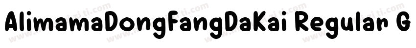 AlimamaDongFangDaKai Regular GBpc E字体转换